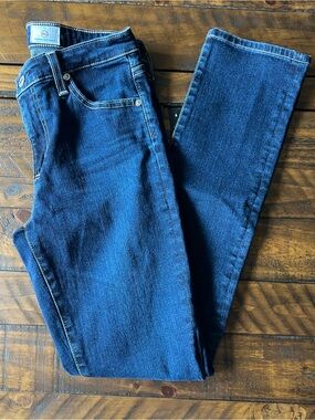 Ag Adriano Goldschmied Indigo Straight Leg Jeans